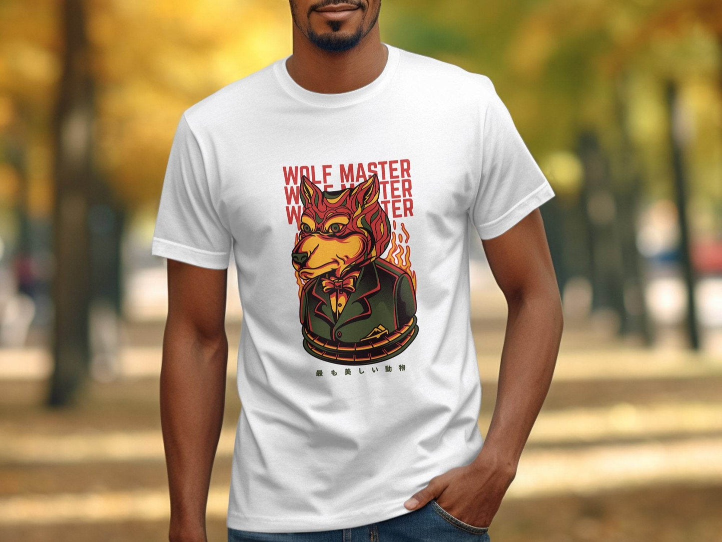 Wolf Master Illustration Artistic Apparel Design T-Shirt - Design & Vybe