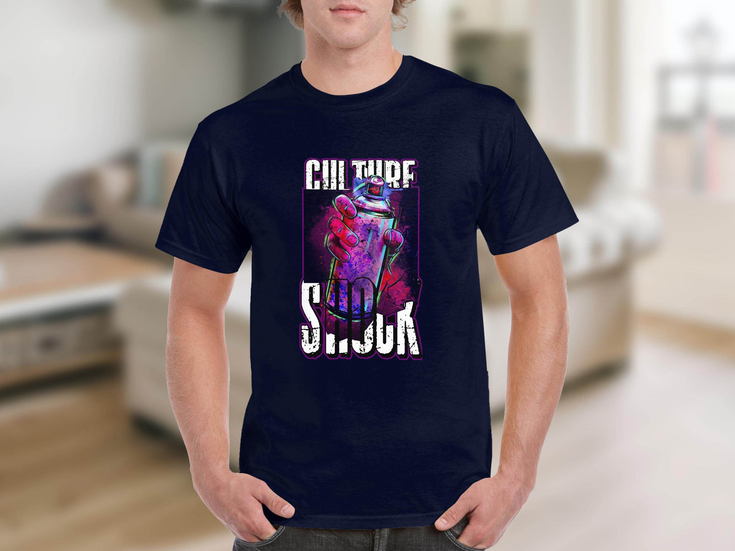 Culture Shock Spray Paint Art Cool Style T-Shirt - Design & Vybe