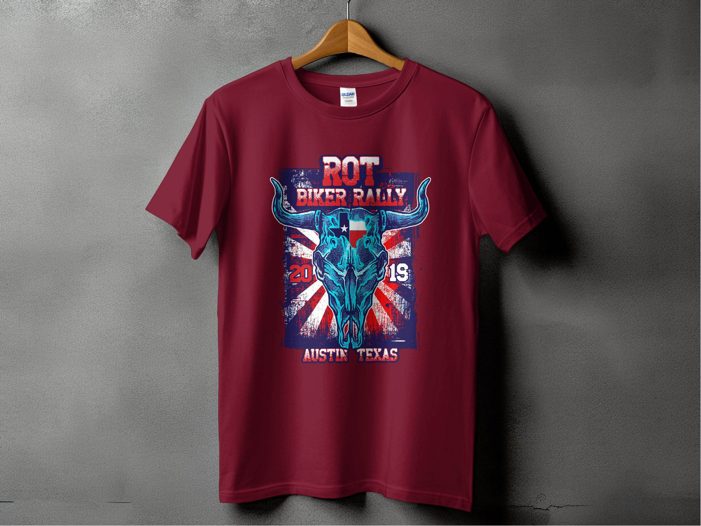 ROT Biker Rally Austin Texas 2019 T-Shirt - Design & Vybe