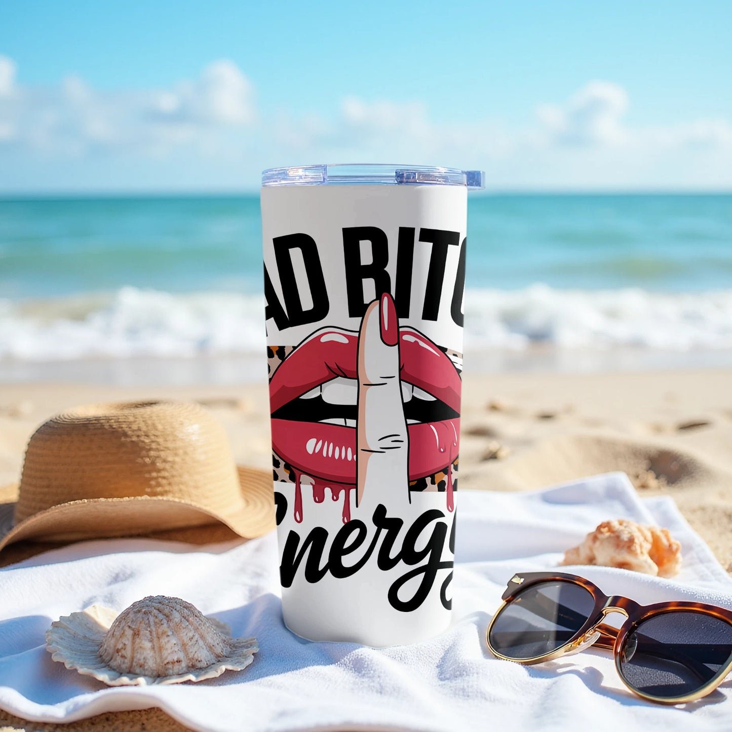 Bold Beach Energy Travel Tumbler Keeps Drinks Cold product type