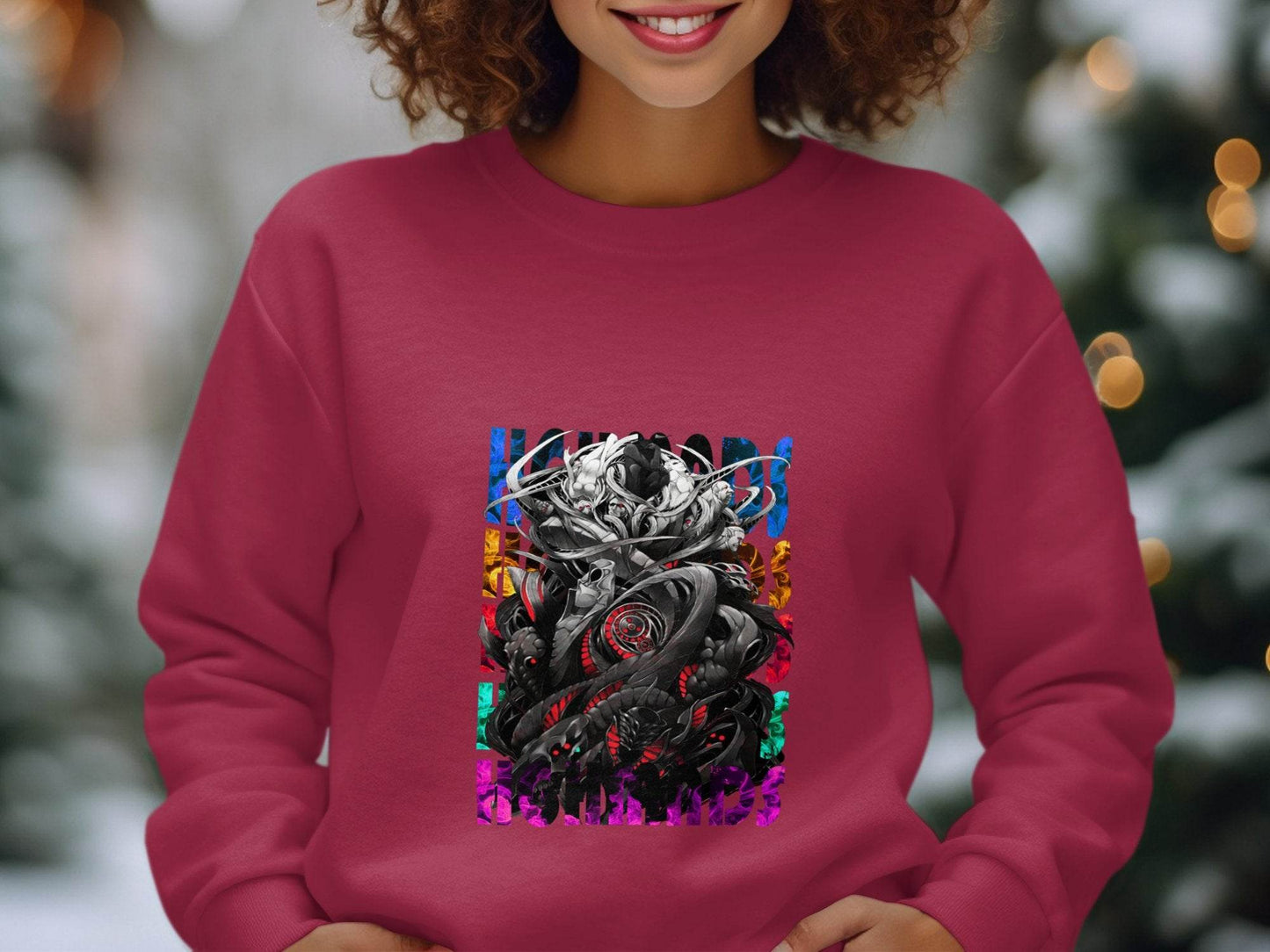 Complex Creature Design with Colorful Accents Premium Sweater - Design & Vybe