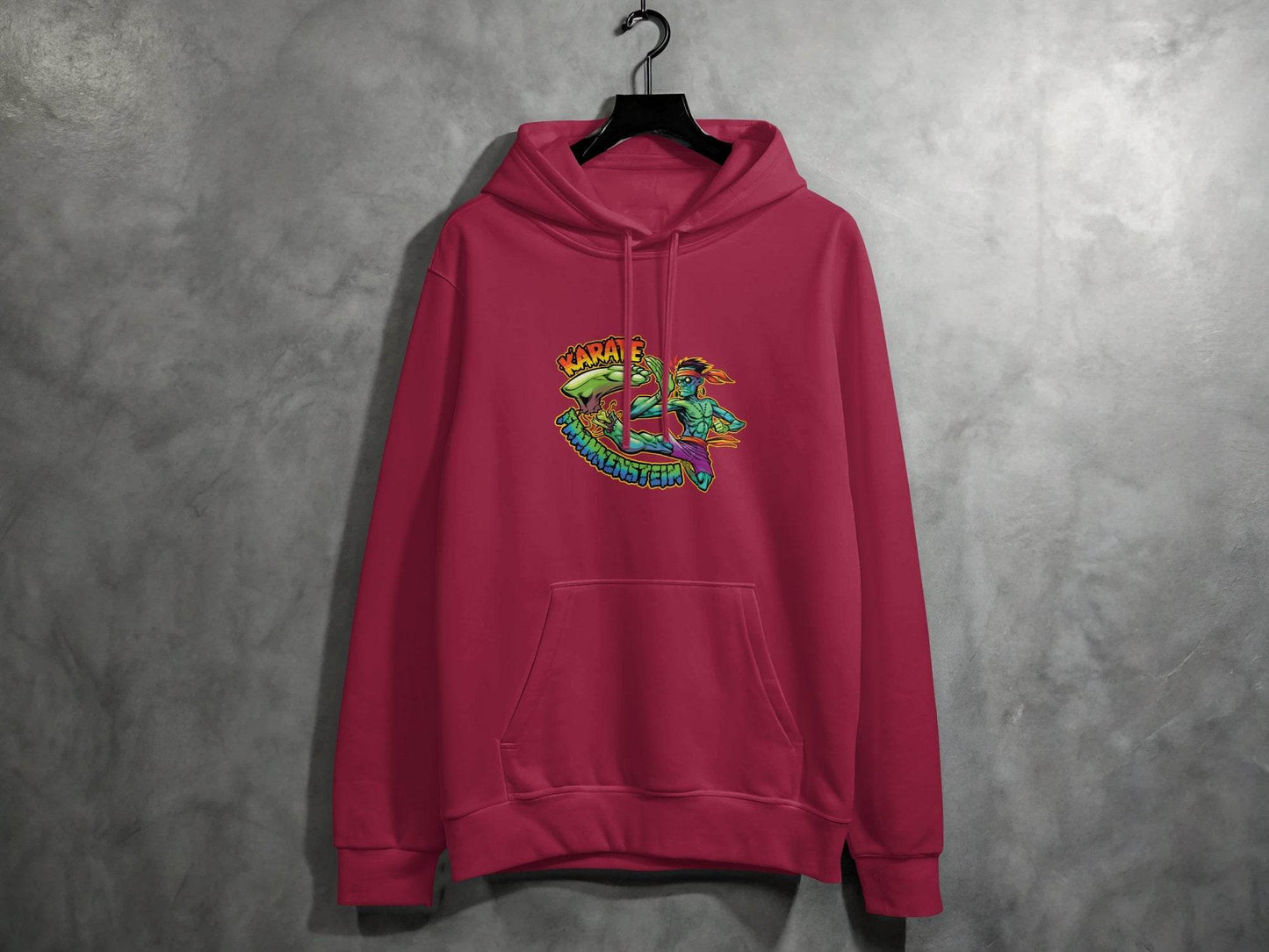 Karate Frankenstein Zombie Monster Funny Halloween Hoodie - Design & Vybe