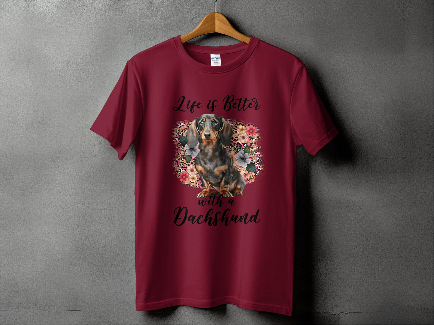 Life is Better with a Dachshund Cute Doggy Animal T-Shirt - Design & Vybe