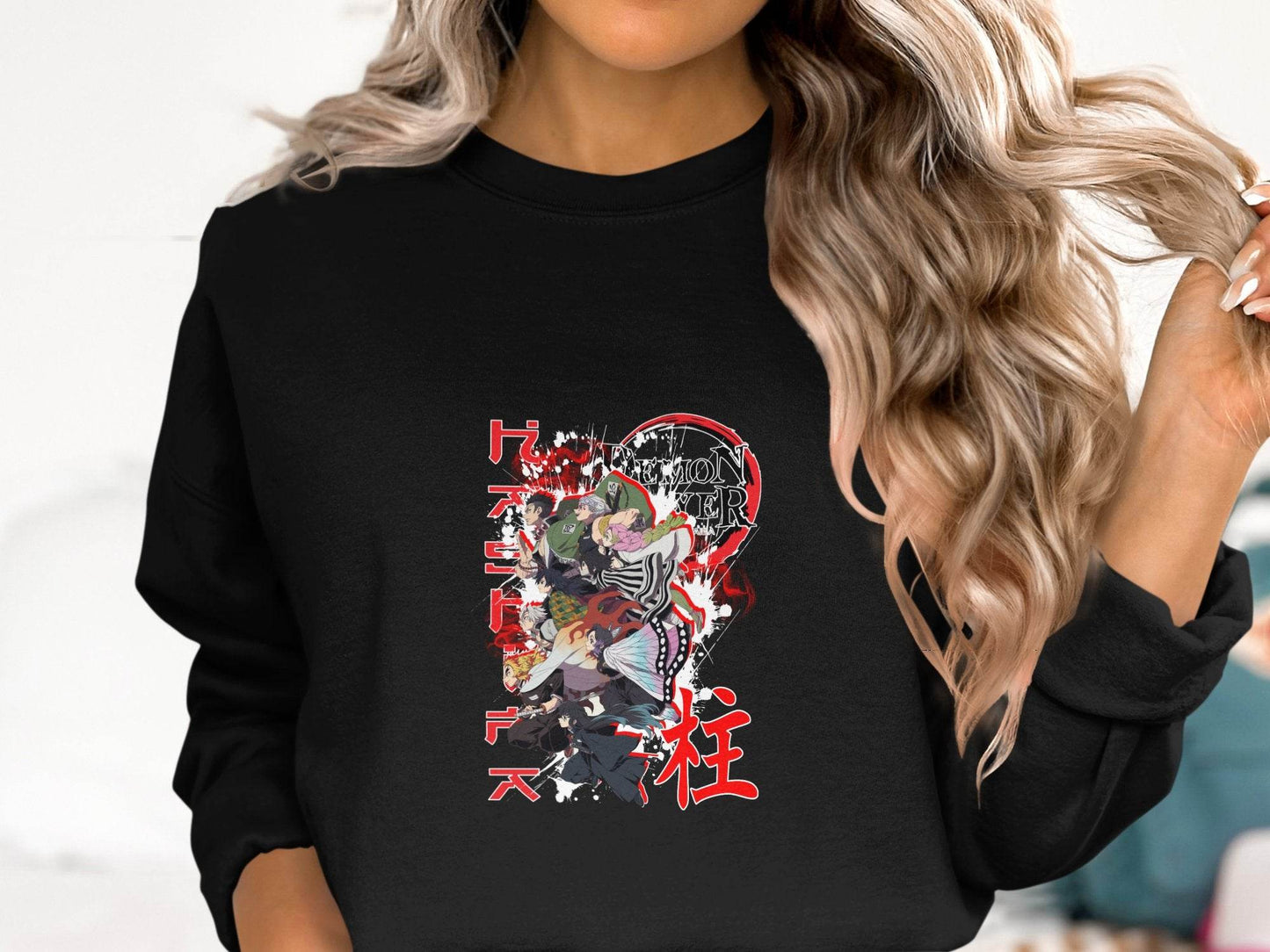 Demon Slayer Pillars Anime Graphic Novelty Design Sweater - Design & Vybe
