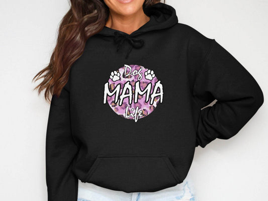 Dog Mama Life In Circle Graphic Unique Style Hoodie - Design & Vybe