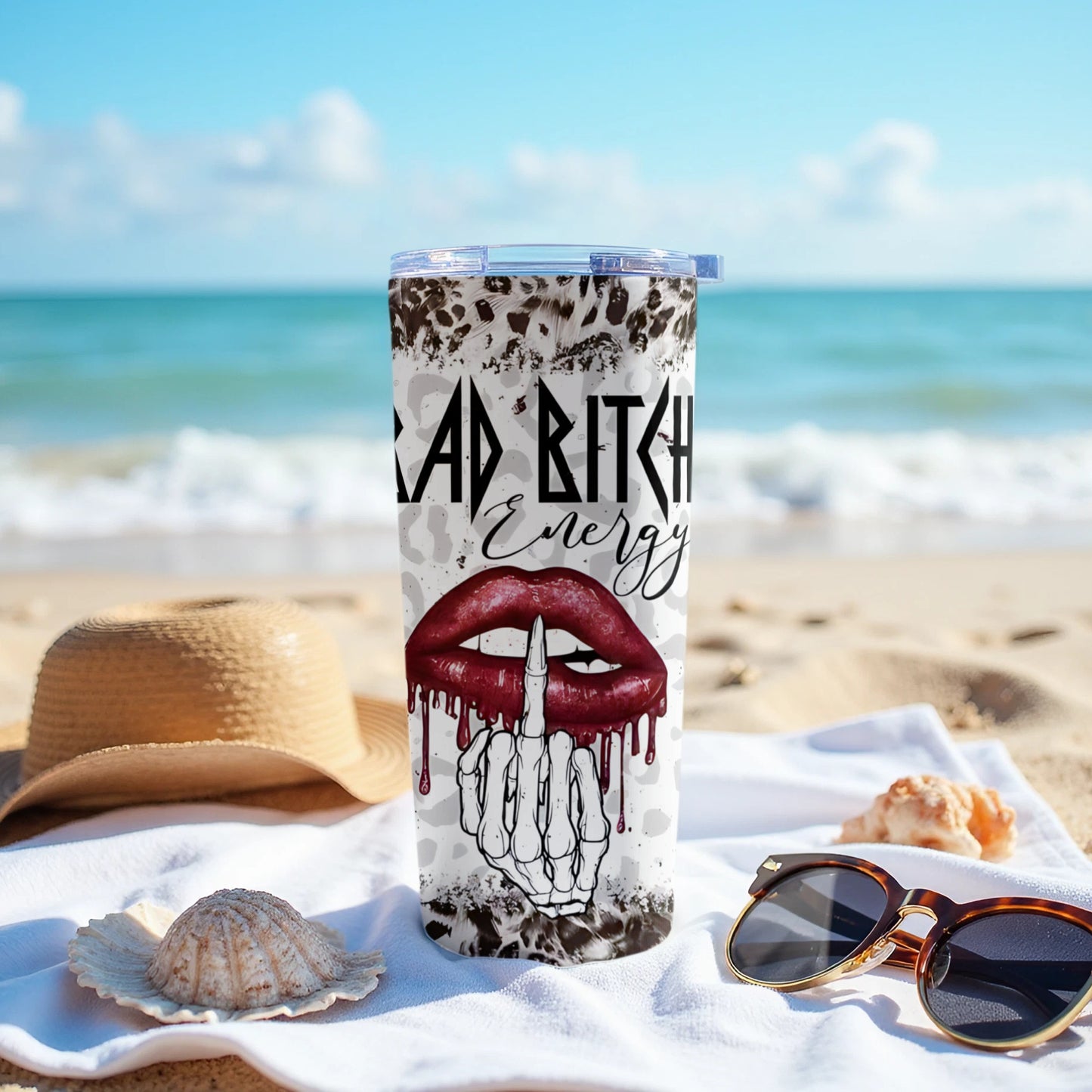 Bad Bitch Energy Beach Vibes Insulated Tumbler product