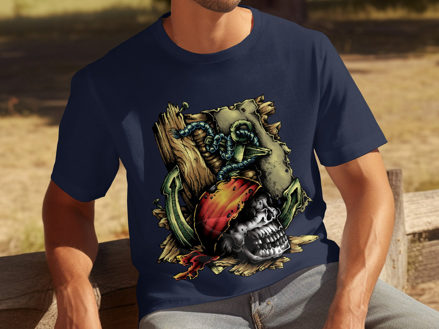 Pirate Skull with Tentacles Graphic Tee product