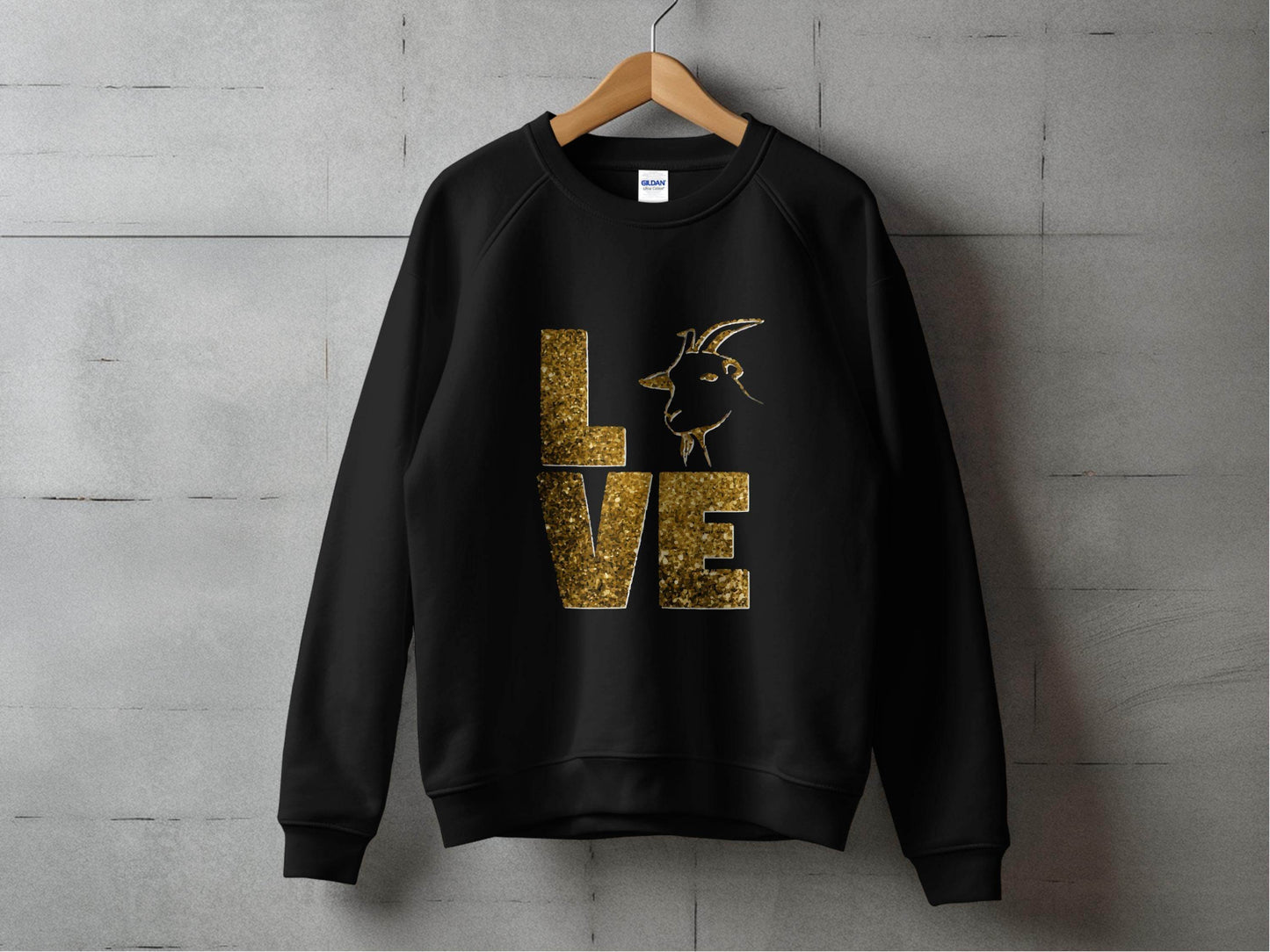 Love Goat Glitter Fun Trendy Sweater - Design & Vybe