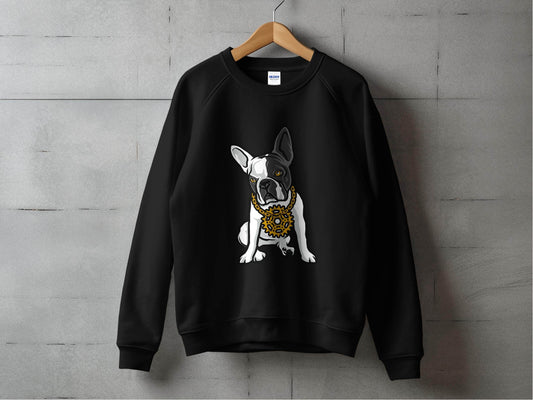 Cool French Bulldog with Bling Design Sweater - Design & Vybe