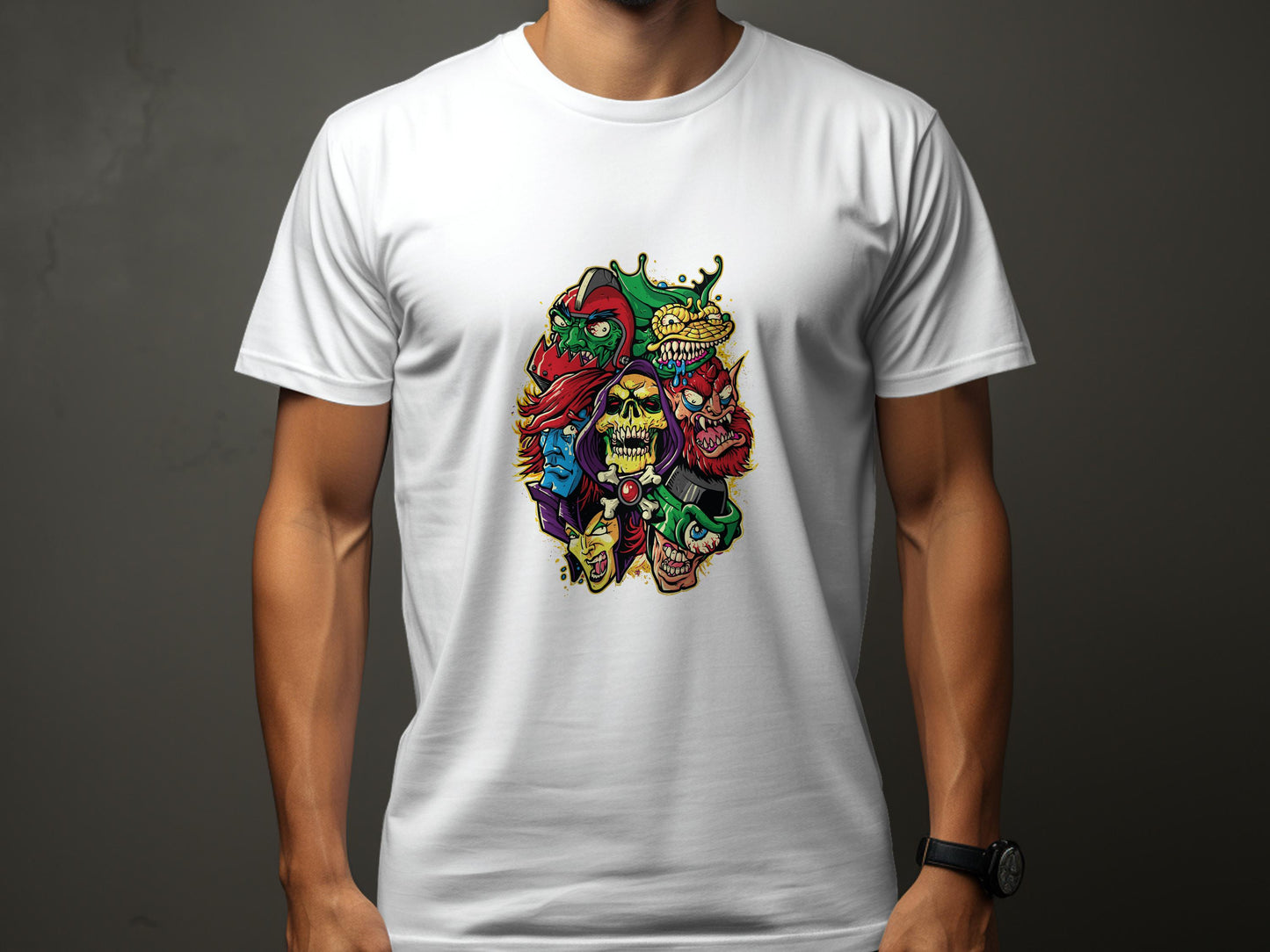 Colorful Graphic Print T-shirt Cool Artistic Design product