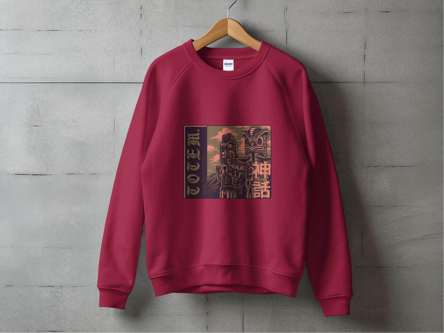 Be Yourself Japanese Totem Poles Graphic Design Sweater - Design & Vybe