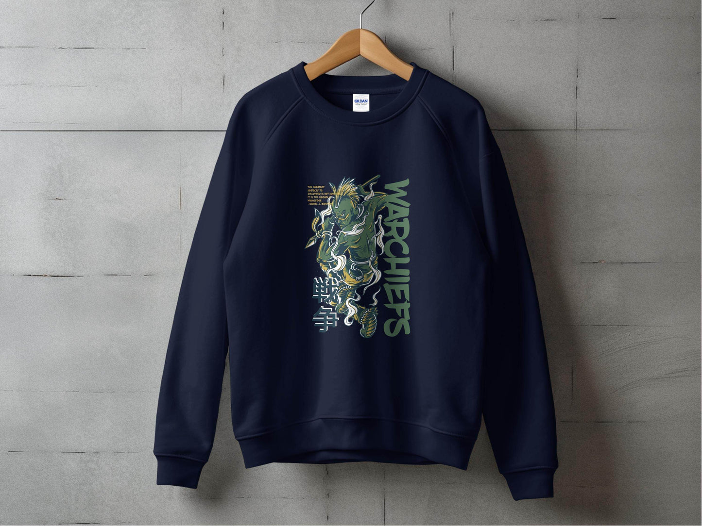 Warrior with Spear Graphic Urban Style Inspired Sweater - Design & Vybe