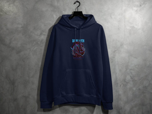 Dark Myth Grim Reaper Masked Artwork Design Hoodie - Design & Vybe