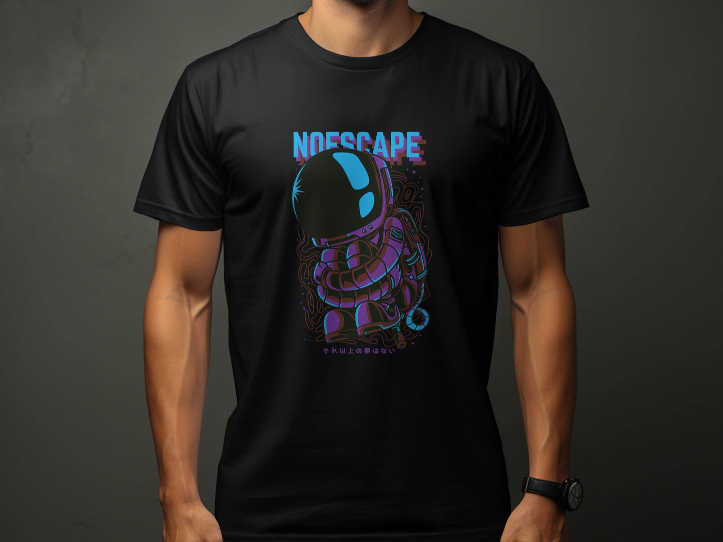 No Escape Spaceman Illustration Graphic T-Shirt - Design & Vybe
