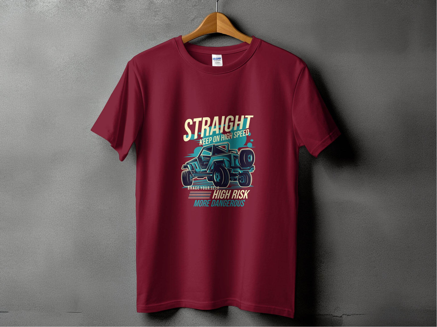 Straight Keep on High Speed More Dangerous T-Shirt - Design & Vybe