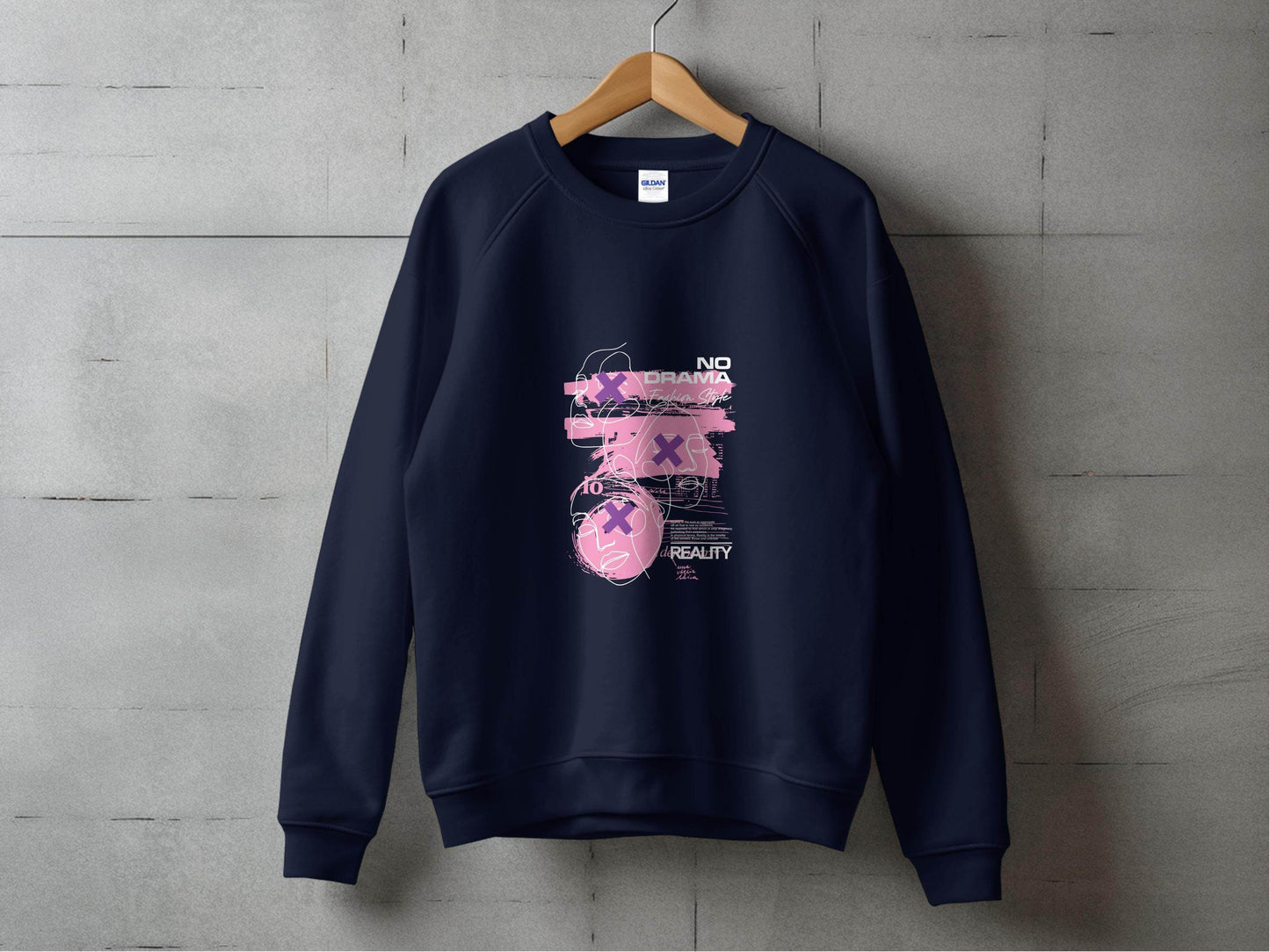 No Drama Fashion Style Reality Quote Abstract Sweater - Design & Vybe
