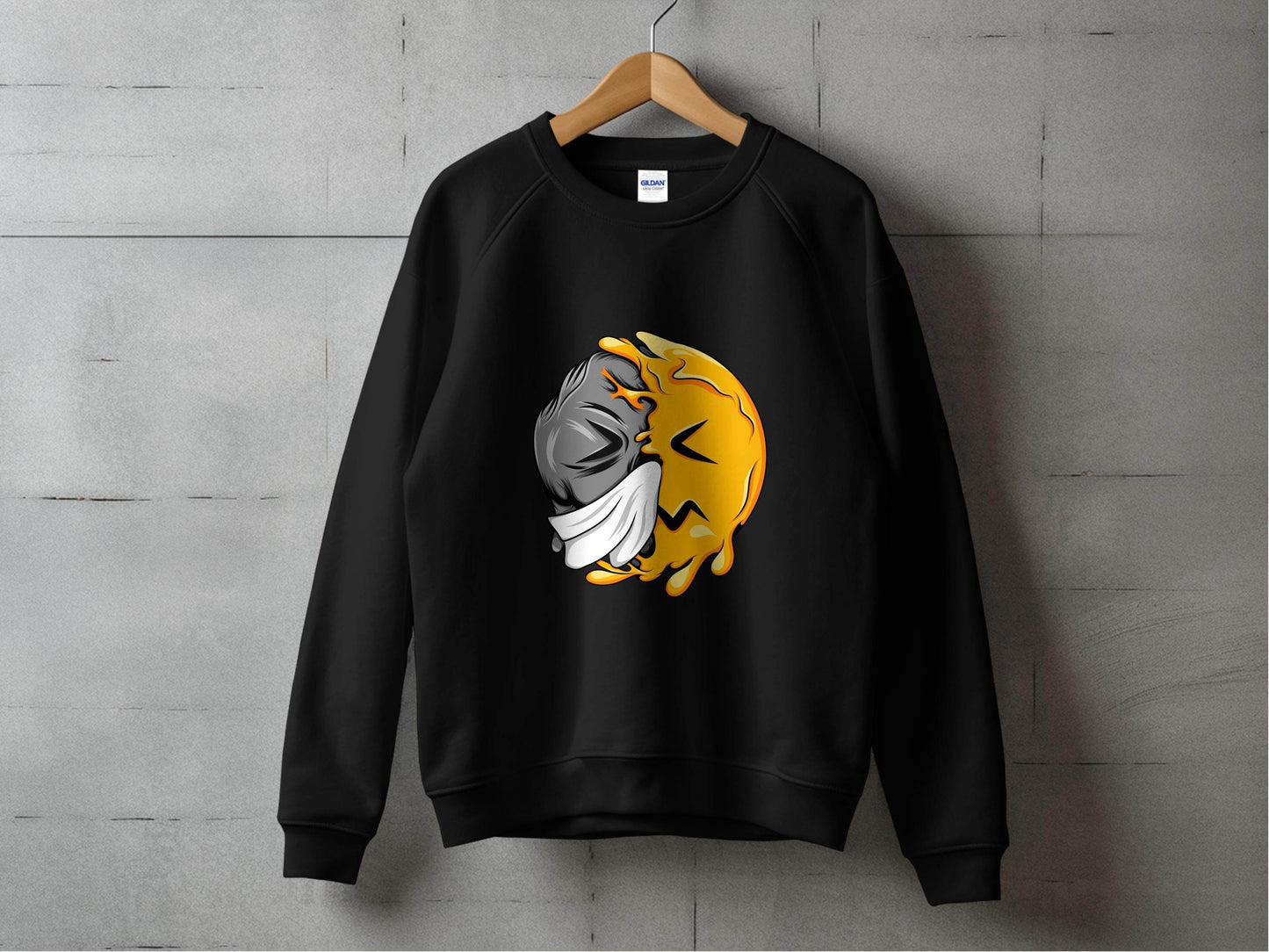 Abstract Art Smiley Design Graphic Sweater - Design & Vybe