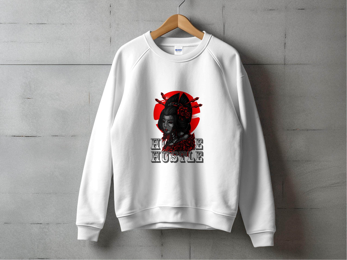 Cyberpunk Geisha Hustle Graphic Image Sweater - Design & Vybe