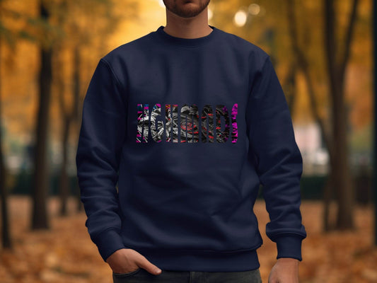 Highmads Artistic Bold Design Statement Graphic Print Sweater - Design & Vybe