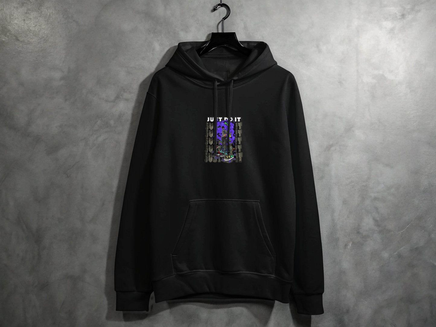 Just Do It Sneakers Art Illustration Graphic Hoodie - Design & Vybe