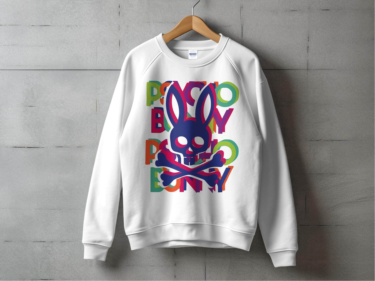 Bold and Colorful Design with Rabbit Skull Sweater - Design & Vybe
