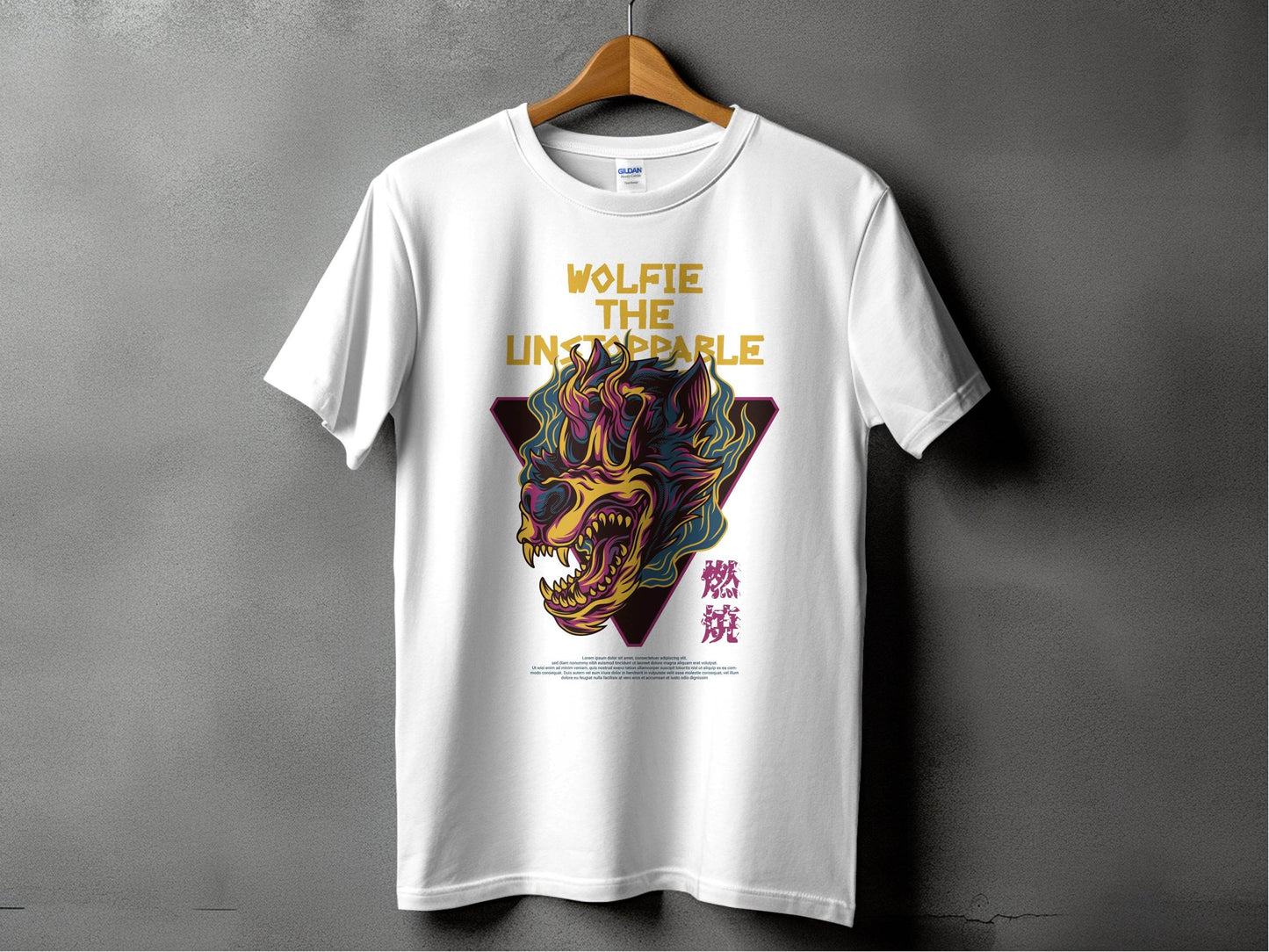 Wolfie The Unstoppable Graphic Design Cool T-Shirt - Design & Vybe
