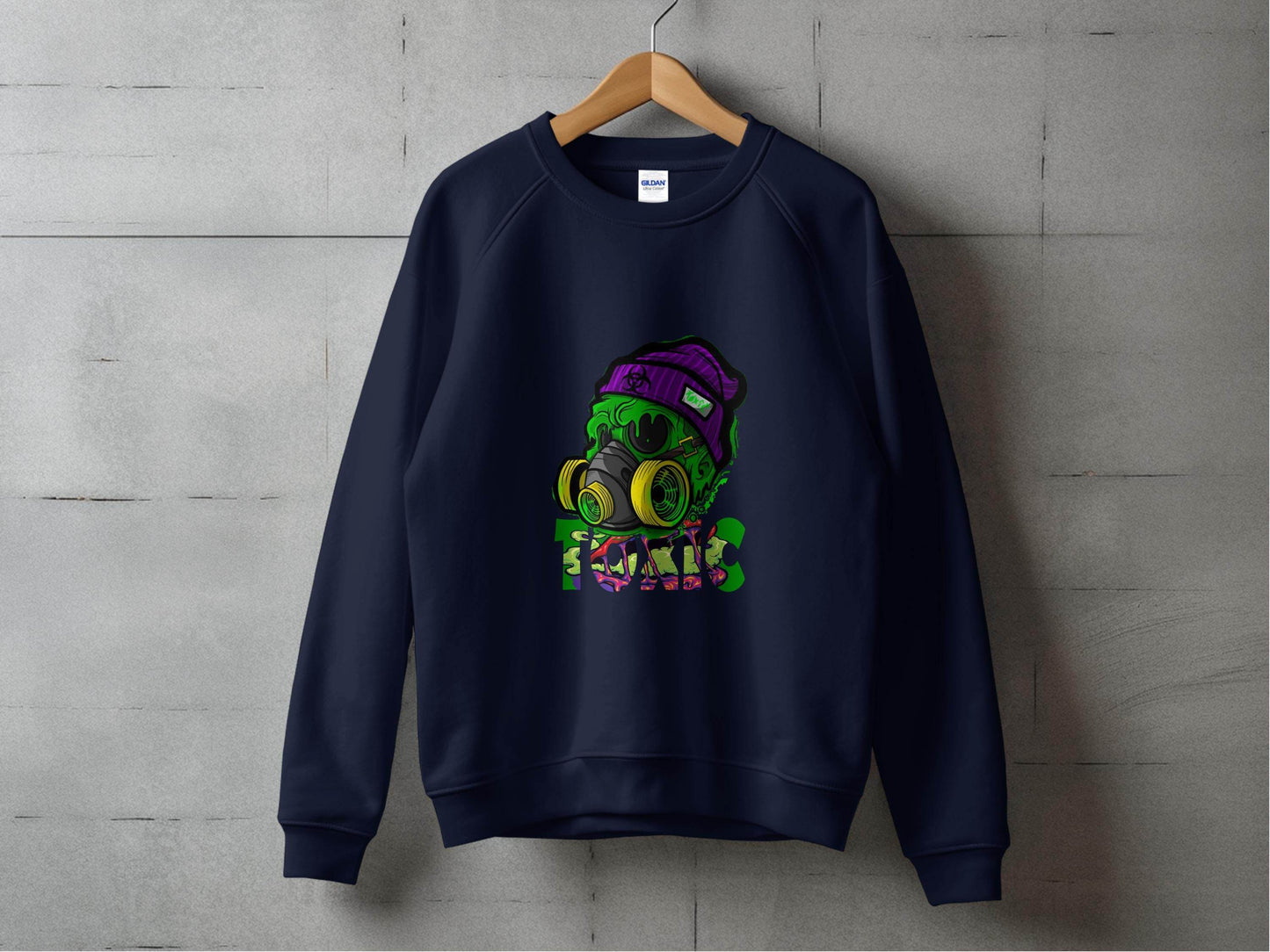 Toxic Waste Character Image Design Printed Graphic Sweater - Design & Vybe