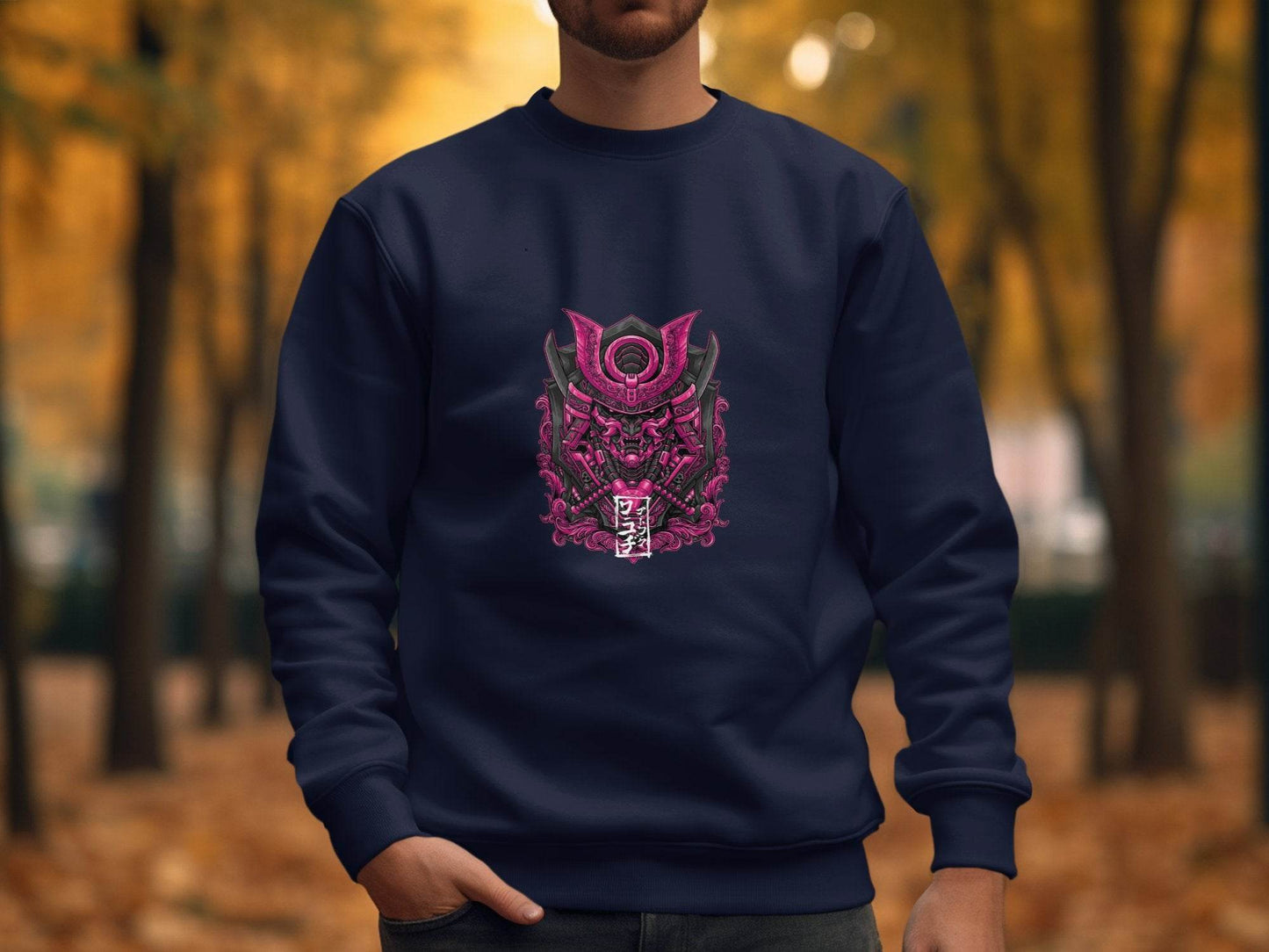 Cyberpunk Samurai Mask Japanese Art Sweater - Design & Vybe