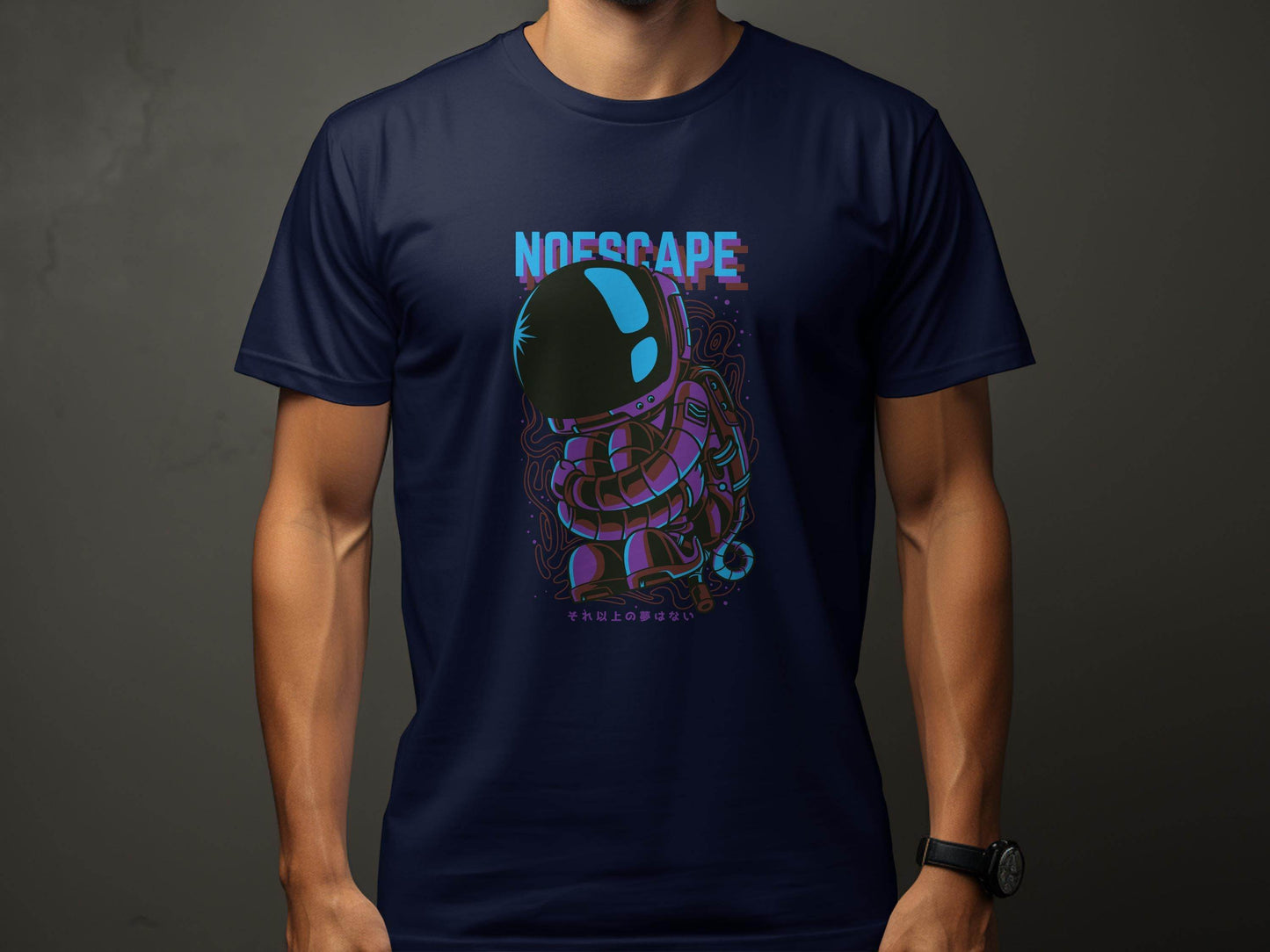 No Escape Spaceman Illustration Graphic T-Shirt - Design & Vybe
