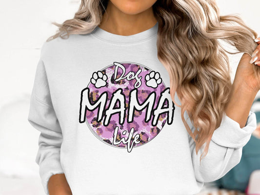 Dog Mama Life In Circle Graphic Unique Style Sweater - Design & Vybe