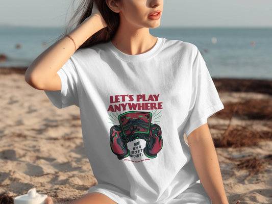 Let's Play Anywhere Retro Gamer Will Know It T-Shirt - Design & Vybe