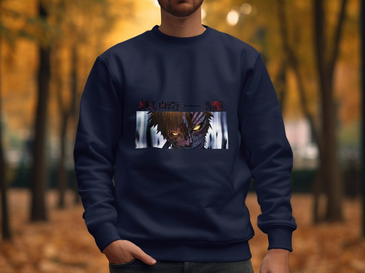 Anime Character Half Mask Kurosaki Ichigo Art Sweater - Design & Vybe