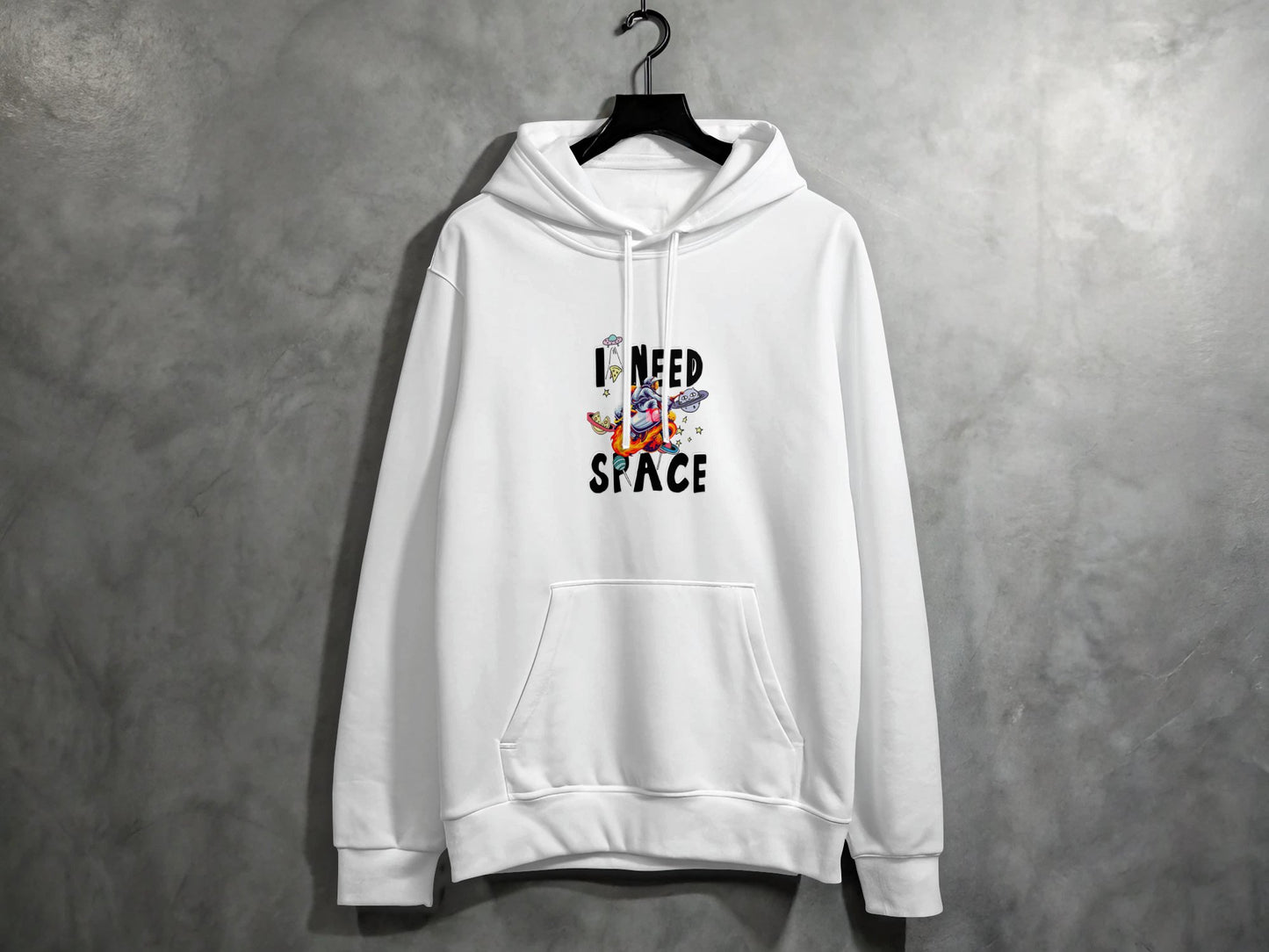 I Need Space Graphic Hoodie Unique Streetwear product type