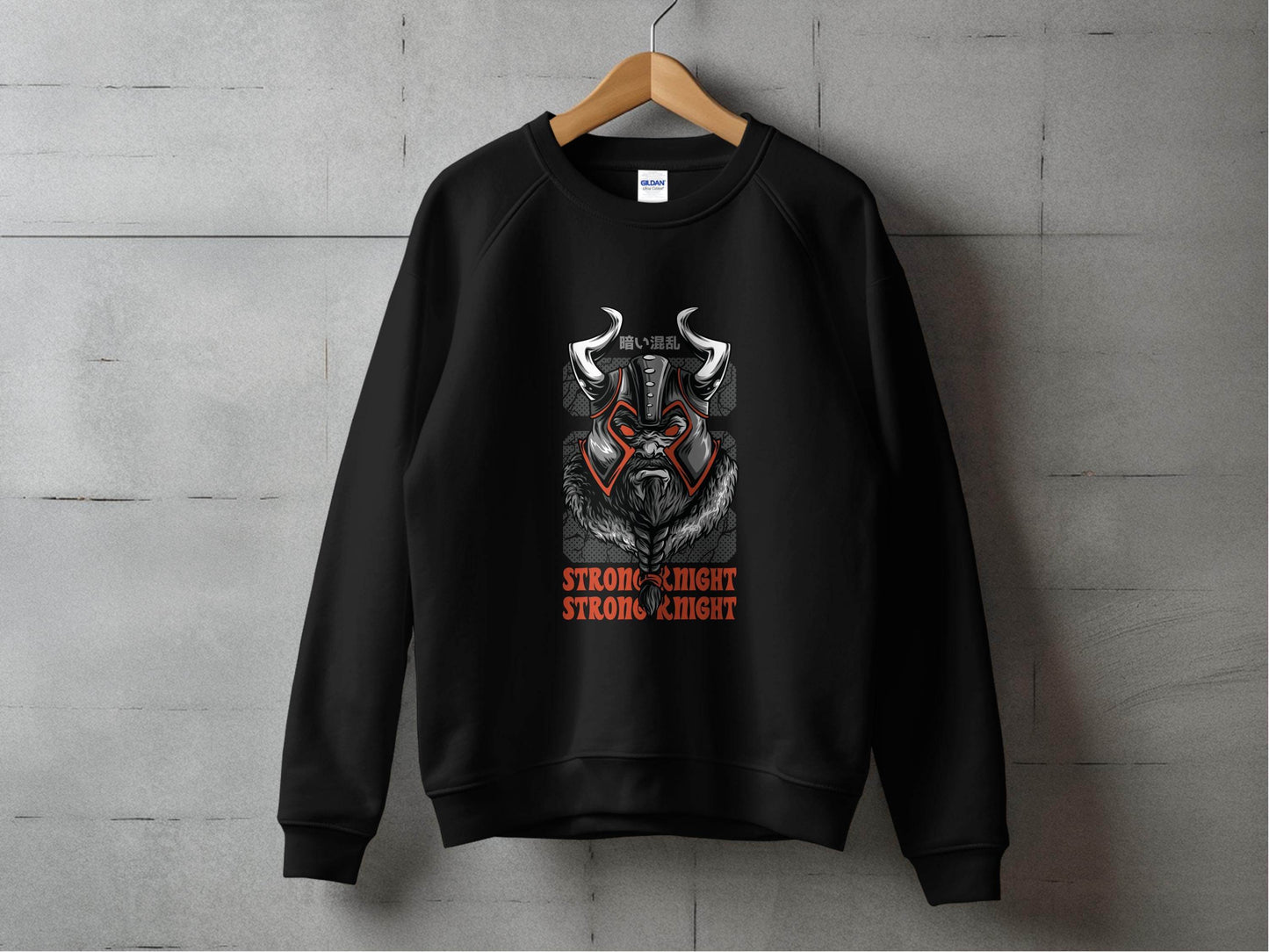 Strong Knight Samurai Graphic Funny Art Style Sweater - Design & Vybe