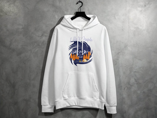 Outdoor Camping Design I Hate People Graphic Hoodie - Design & Vybe