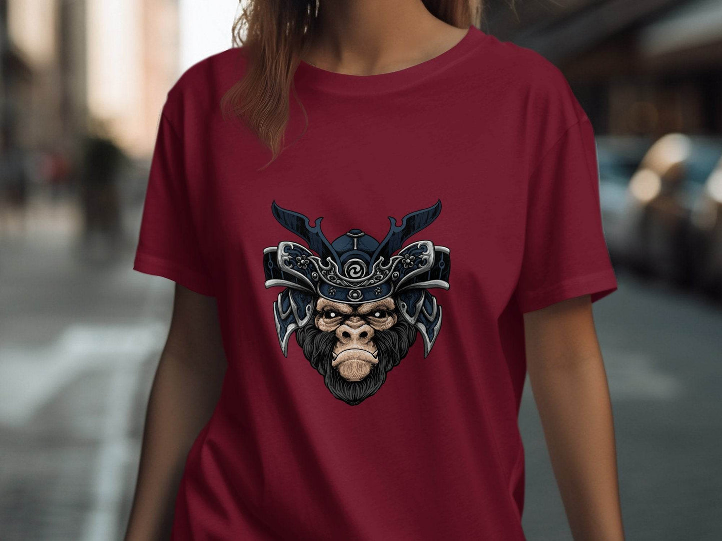 Samurai Ape Warrior Graphic Design T-Shirt - Design & Vybe