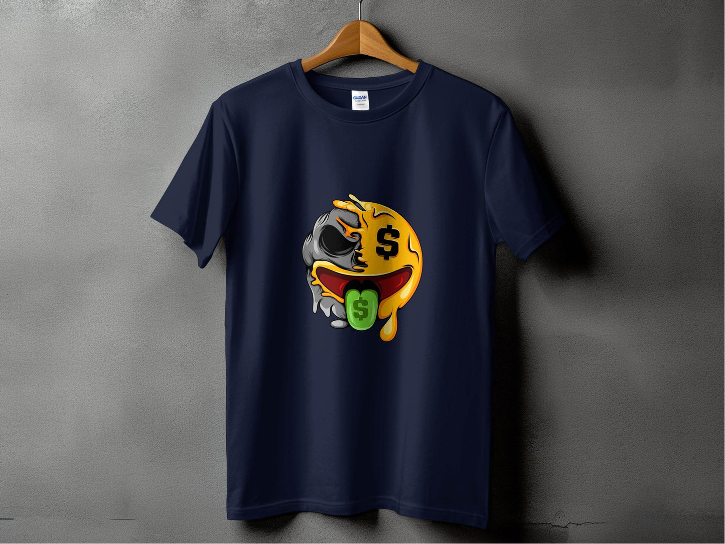 Melting Money Emoji Graphic Image For Mens Womens T-Shirt - Design & Vybe