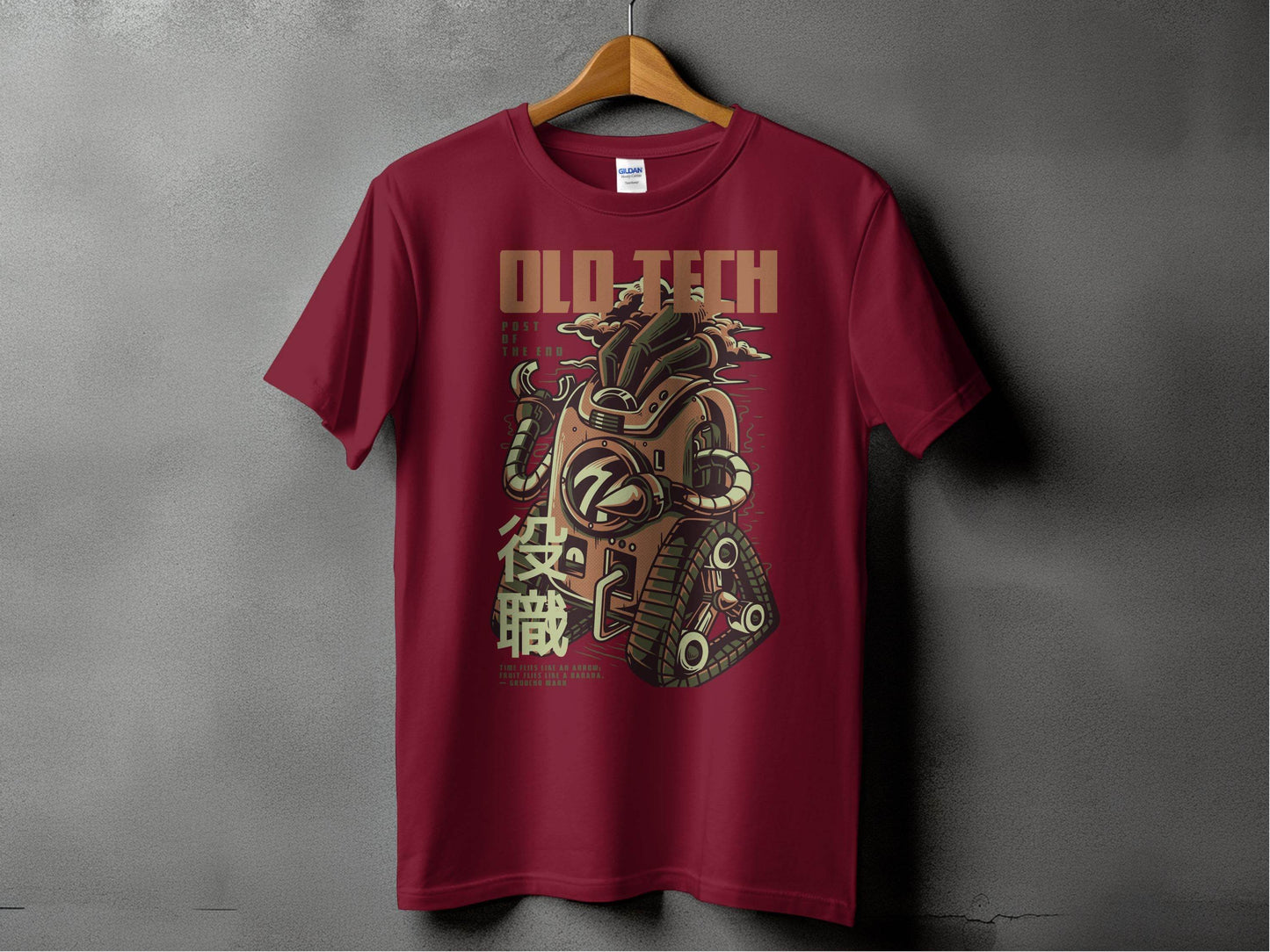 Old Tech Post of the End Robot Inspired T-Shirt - Design & Vybe