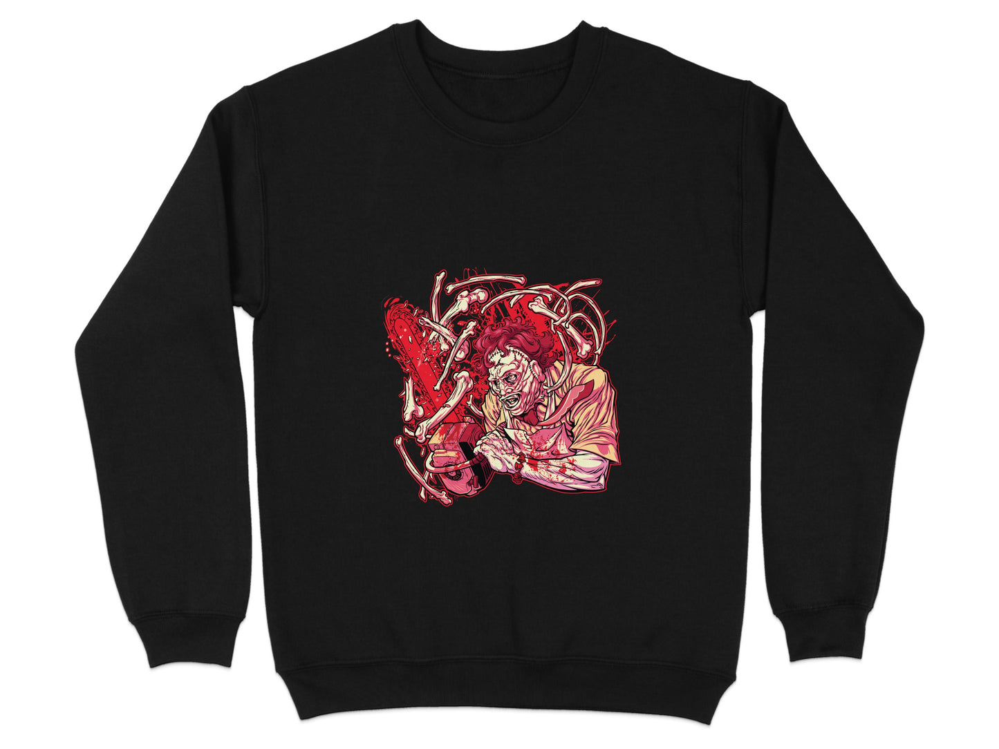 Unique Black Sweater with Creative Artwork product