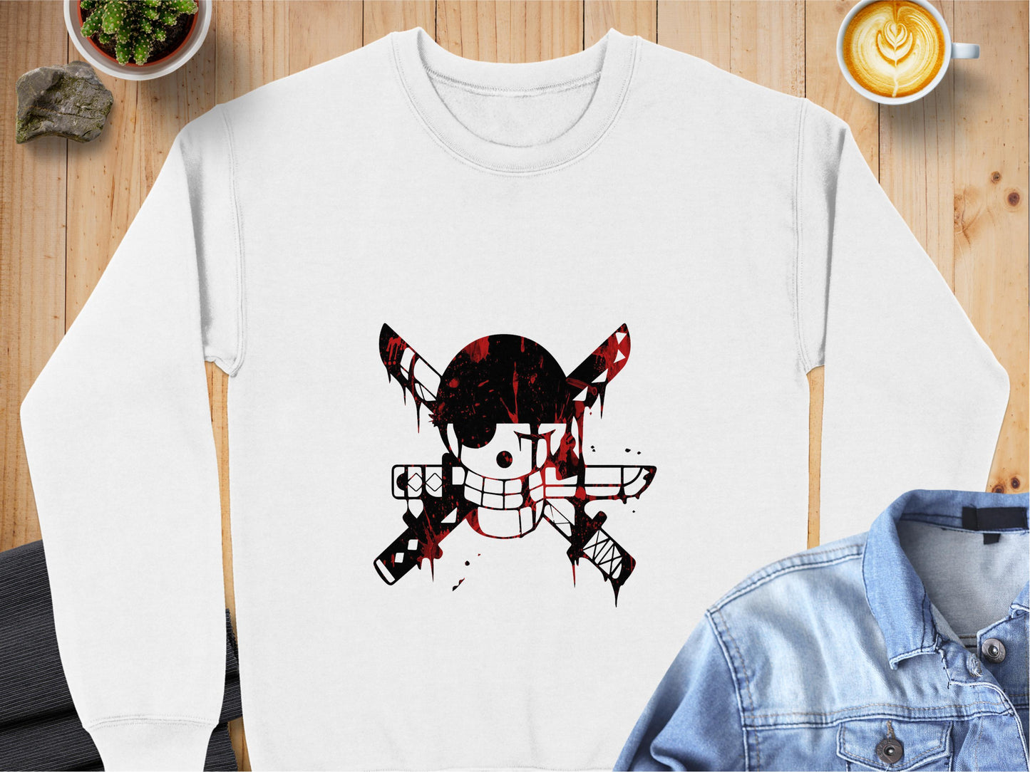 Stylish Graphic Design Pirate Sweater product type