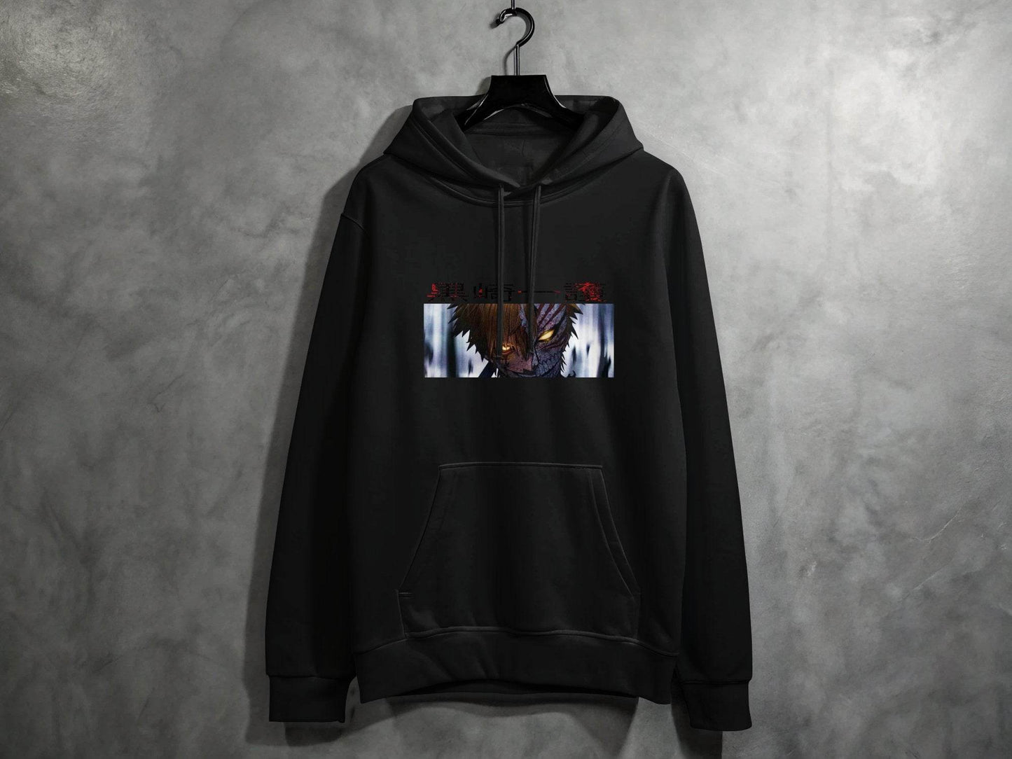 Anime Character Half Mask Kurosaki Ichigo Art Hoodie - Design & Vybe