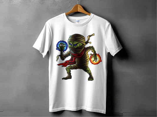 Elemental Mummy Character Design Graphic T-Shirt - Design & Vybe