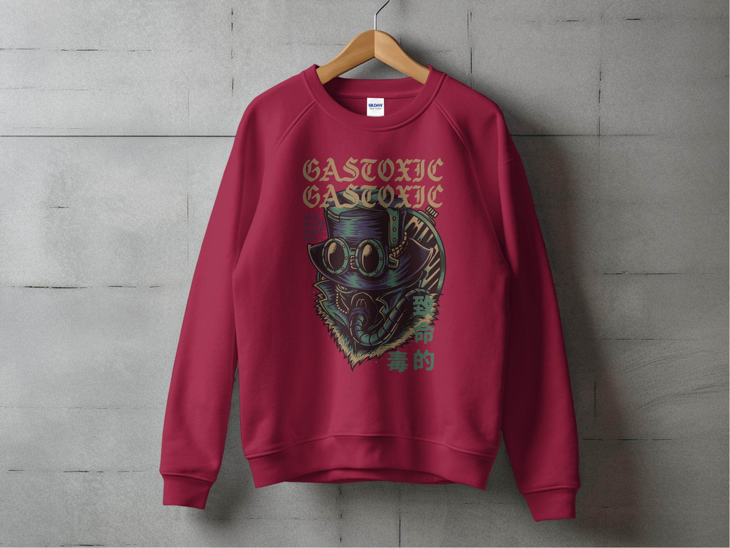 Gastoxic Sick World Masked Character Graphic Design Sweater - Design & Vybe