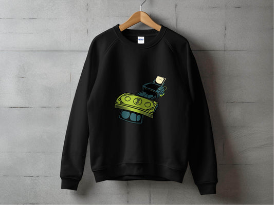 Eye-Catching Cash Printing Money Graphic Sweater - Design & Vybe