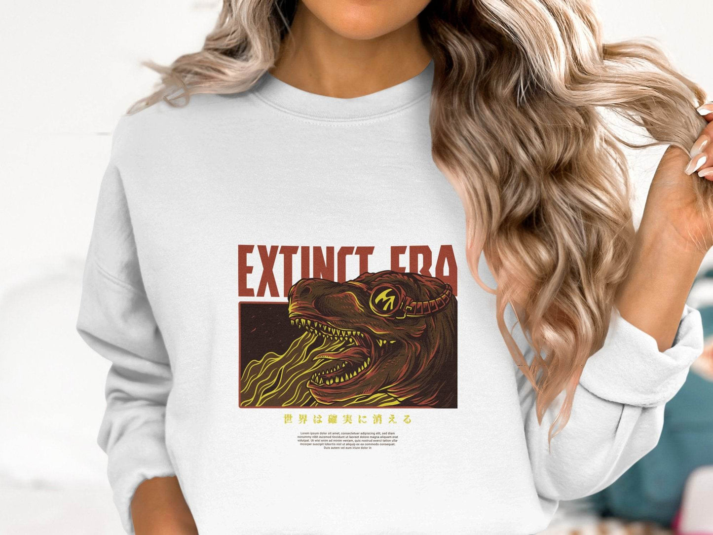 Extinct Era Tyrannosaurus Digital Artwork Design Sweater - Design & Vybe