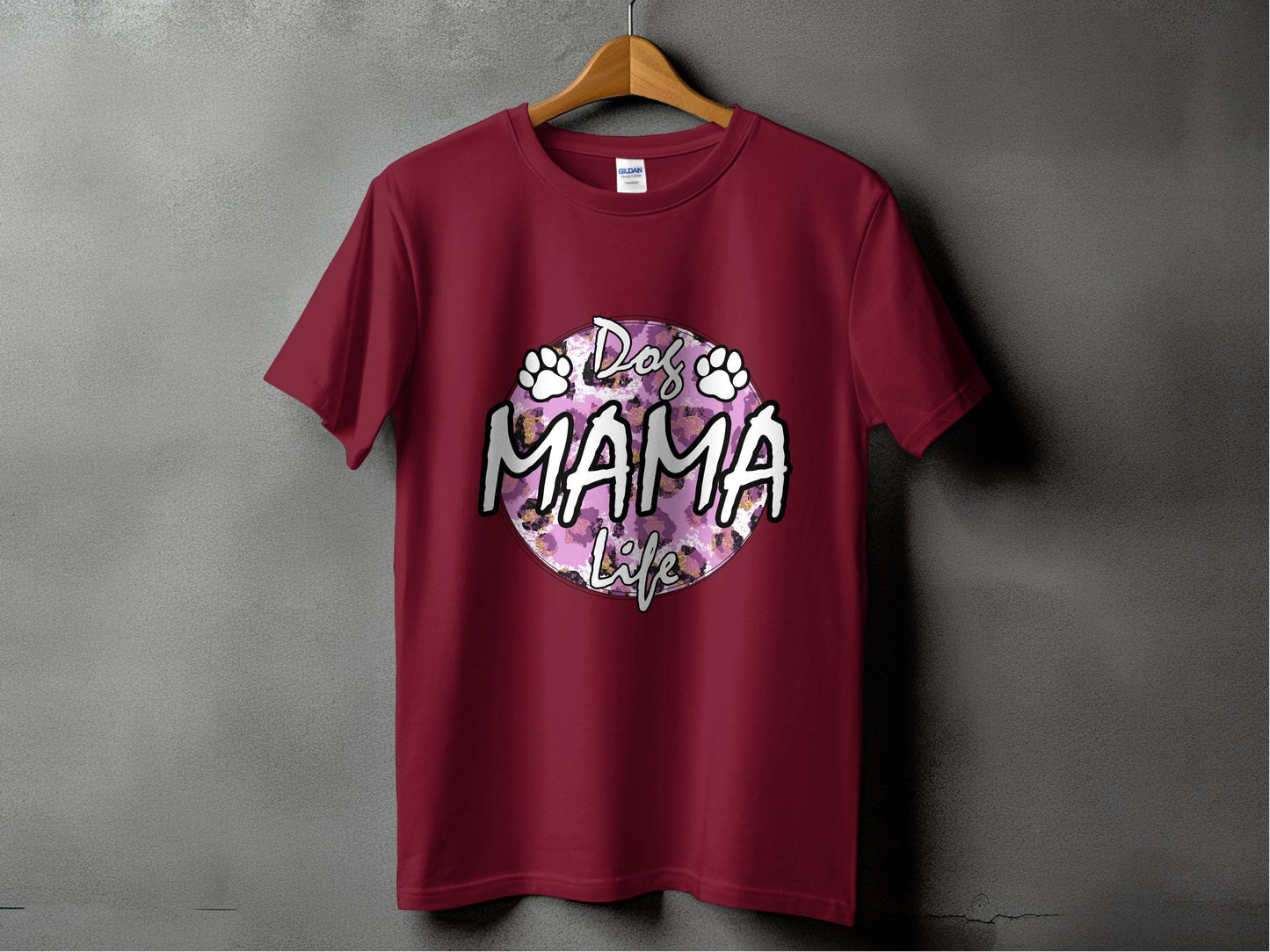 Dog Mama Life In Circle Graphic Unique Style T-Shirt - Design & Vybe