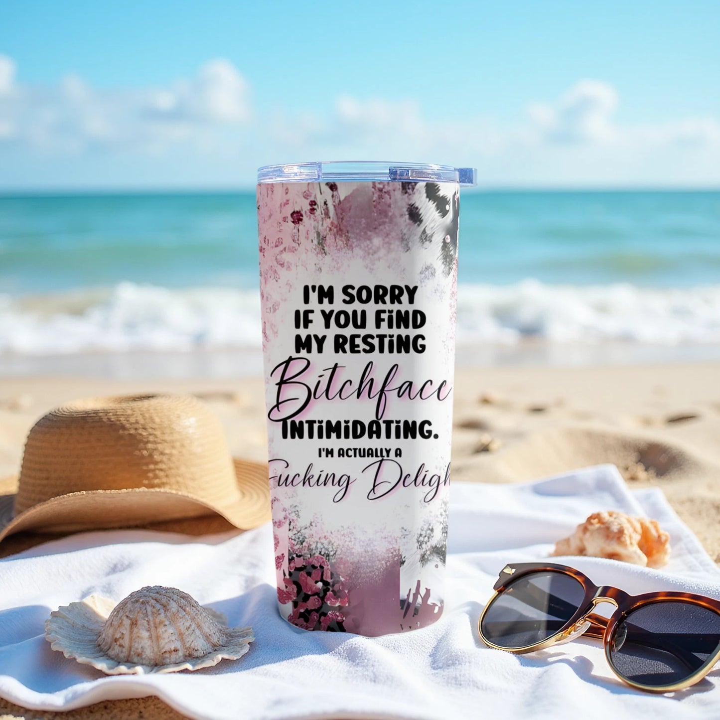 Resting Bitchface Intimidating Fun Travel Mug product