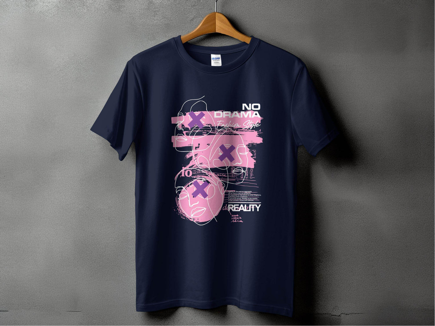 No Drama Fashion Style Reality Quote Abstract T-Shirt - Design & Vybe