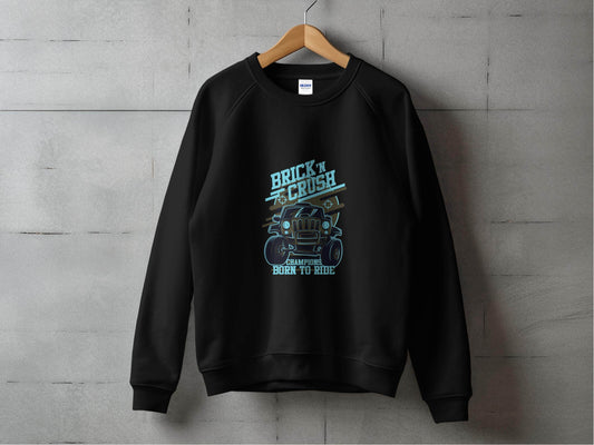 Brick n Crush Champions Born to Ride Graphic Hoodie - Design & Vybe