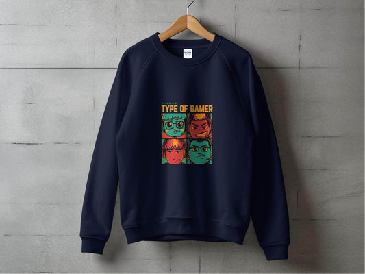 Type Of Gamer Video Gaming Four Styles Illustration Hoodie - Design & Vybe